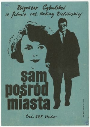 Sam pośród miasta poszter