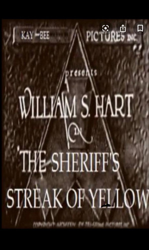 The Sheriff's Streak of Yellow poszter