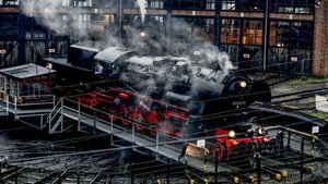 Die Eisenbahn – Motor des Fortschritts háttérkép