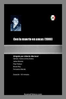 Con la muerte en ancas poszter