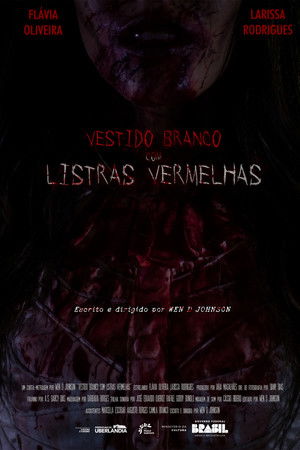 Vestido Branco com Listras Vermelhas poszter