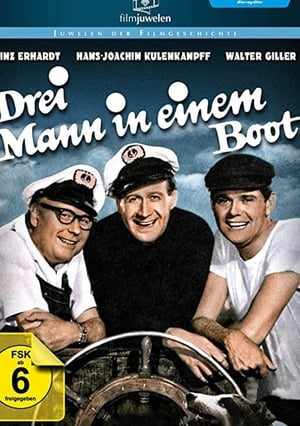 Drei Mann in einem Boot poszter