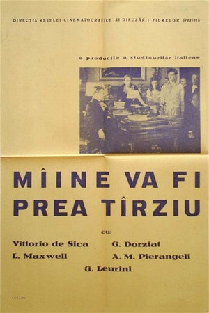 Domani è troppo tardi poszter