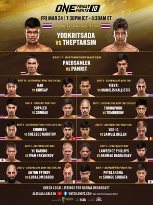 ONE Friday Fights 10: Yodkrisada vs. Thepthaksin