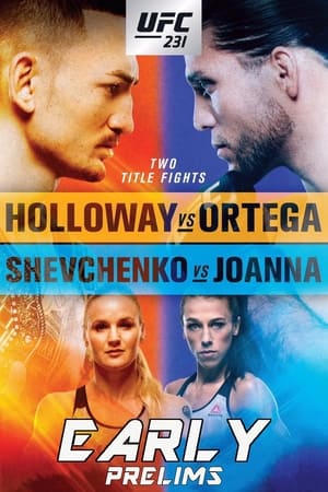 UFC 231: Holloway vs. Ortega poszter