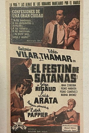 El festín de Satanás poszter