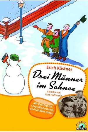 Drei Männer im Schnee poszter