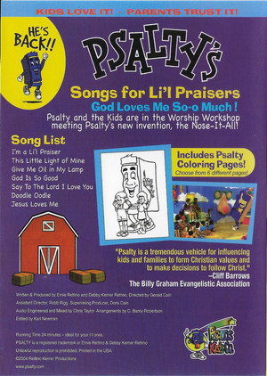 Psalty's Songs for Li'l Praisers, Volume 1: God Loves Me So-o Much! poszter