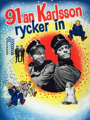 91:an Karlsson rycker in poszter