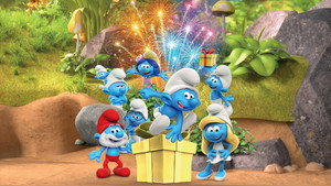 Les Schtroumpfs en fête háttérkép