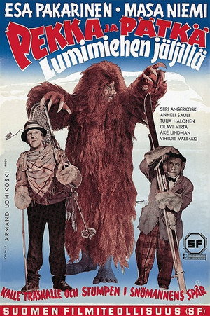 Pekka ja Pätkä lumimiehen jäljillä poszter