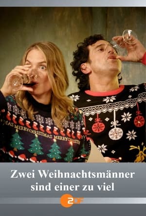 Zwei Weihnachtsmänner sind einer zu viel poszter