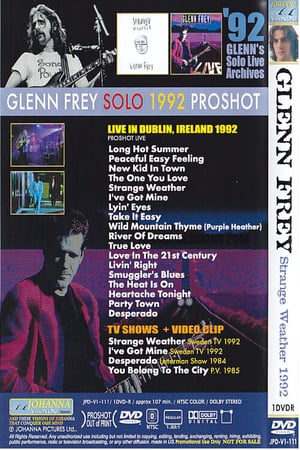 Glenn Frey - Strange Weather - Live in Dublin poszter