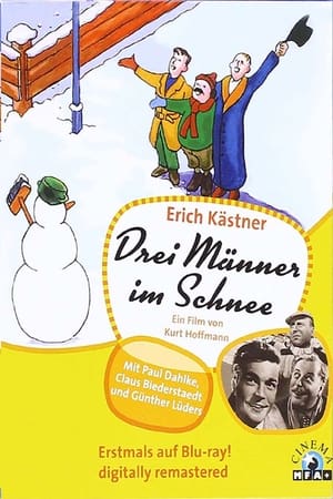 Drei Männer im Schnee poszter