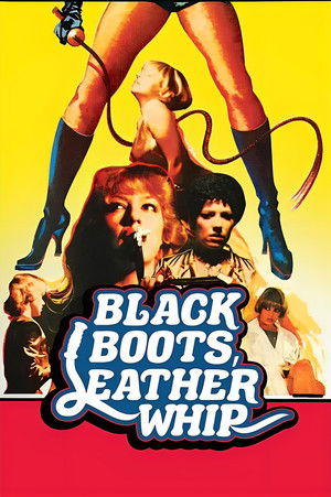 Botas negras, látigo de cuero poszter