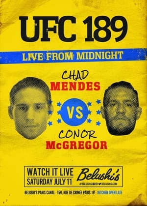 UFC 189: Mendes vs. McGregor poszter