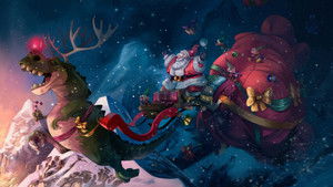 The Christmas Dinosaur háttérkép