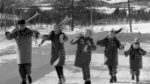 Far til fire i sneen háttérkép
