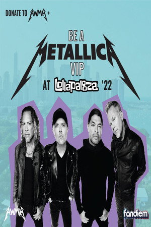 Metallica at Lollapalooza 2022 poszter