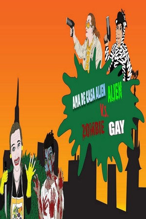 Housewife Alien vs. Gay Zombie poszter