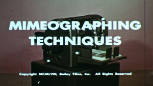 Mimeographing Techniques háttérkép