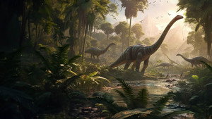 Avant jurassic park, L'apocalypse des dinosaures háttérkép