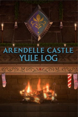 Az Arendelle kastély kandallójánál poszter