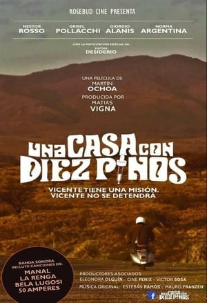 Una casa con diez pinos