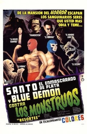 Santo el enmascarado de plata y Blue Demon contra los monstruos poszter