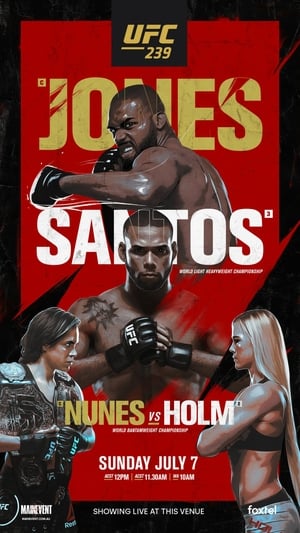 UFC 239: Jones vs. Santos poszter