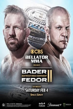 Bellator 290: Bader vs. Fedor 2 poszter