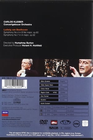 Carlos Kleiber: Beethoven - Symphonies 4 & 7 poszter