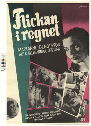 Flickan i regnet poszter