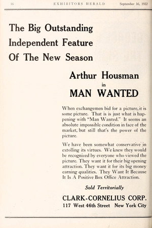 Man Wanted poszter