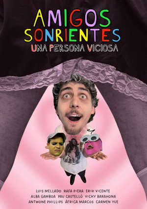 Amigos Sonrientes Una Persona Viciosa