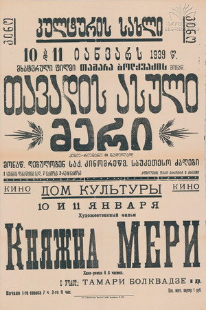 თავადის ასული მერი poszter