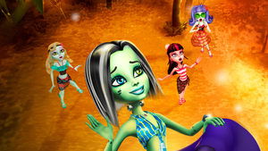 Monster High - Menekülés koponya-szigetről háttérkép