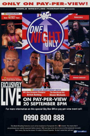 WWE One Night Only poszter