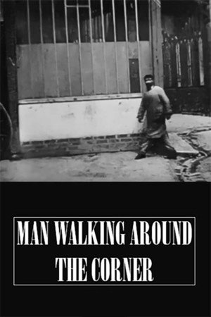 Man Walking Around a Corner poszter