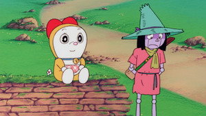 ドラミちゃん 青いストローハット háttérkép