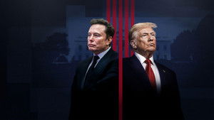 Musk gegen Trump háttérkép