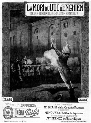 La Mort du duc d'Enghien en 1804 poszter