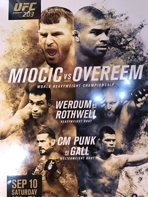 UFC 203: Miocic vs. Overeem poszter