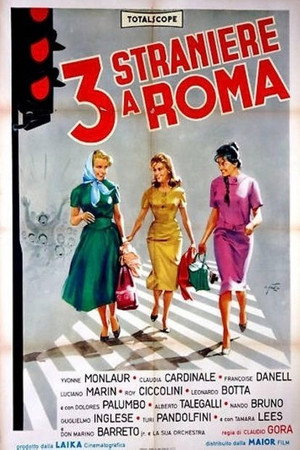 3 straniere a Roma poszter