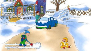 Caillou karácsonya háttérkép