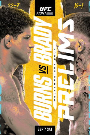 UFC Fight Night 242: Burns vs. Brady poszter