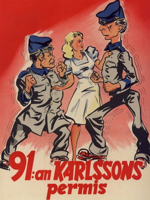 91:an Karlssons permis poszter