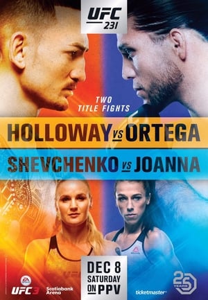 UFC 231: Holloway vs. Ortega poszter