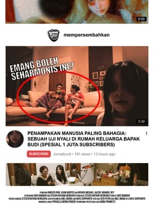 PENAMPAKAN MANUSIA PALING BAHAGIA: SEBUAH UJI NYALI DI RUMAH KELUARGA BAPAK BUDI (SPESIAL 1 JUTA SUBSCRIBERS)