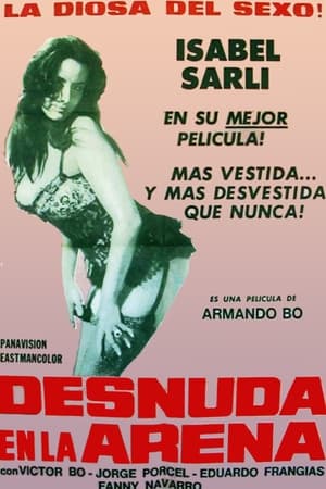 Desnuda en la arena poszter